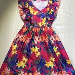 Tommy Bahama, Hawaiian Style Floral Dress, Girls size 6